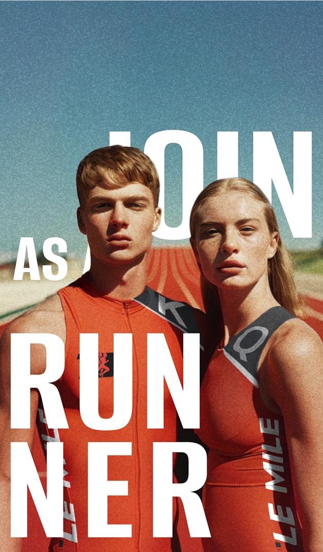 Join as a runner